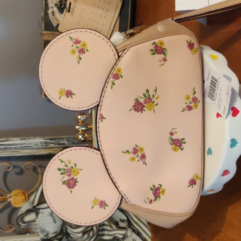 Coach Pink Floral Clutch
